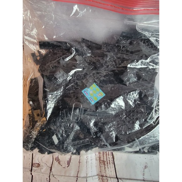 LEGO Bulk 1 Lb Lot Black Variety Of Pieces - Picture 1 of 4